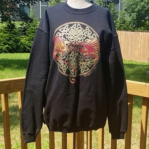 NWT Vintage Keltic Dragon Crew Neck Sweatshirt